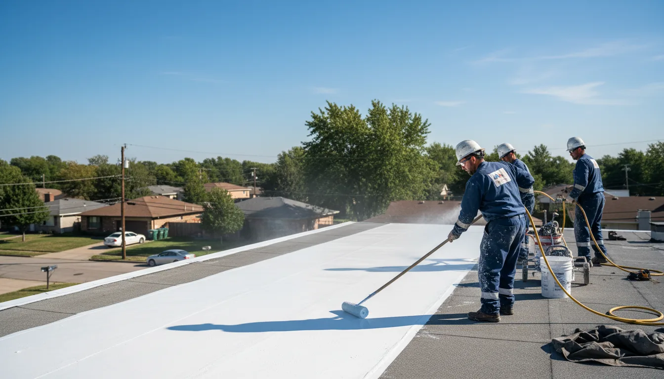Commercial roof coating in Washington near me